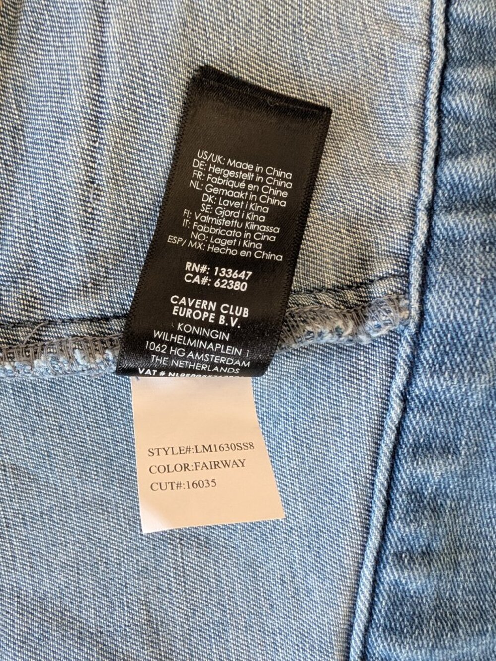 Liverpool Frayed Edge Denim Stretchy Comfort Jacket 3\4 sleeve length Size S - Picture 8 of 8